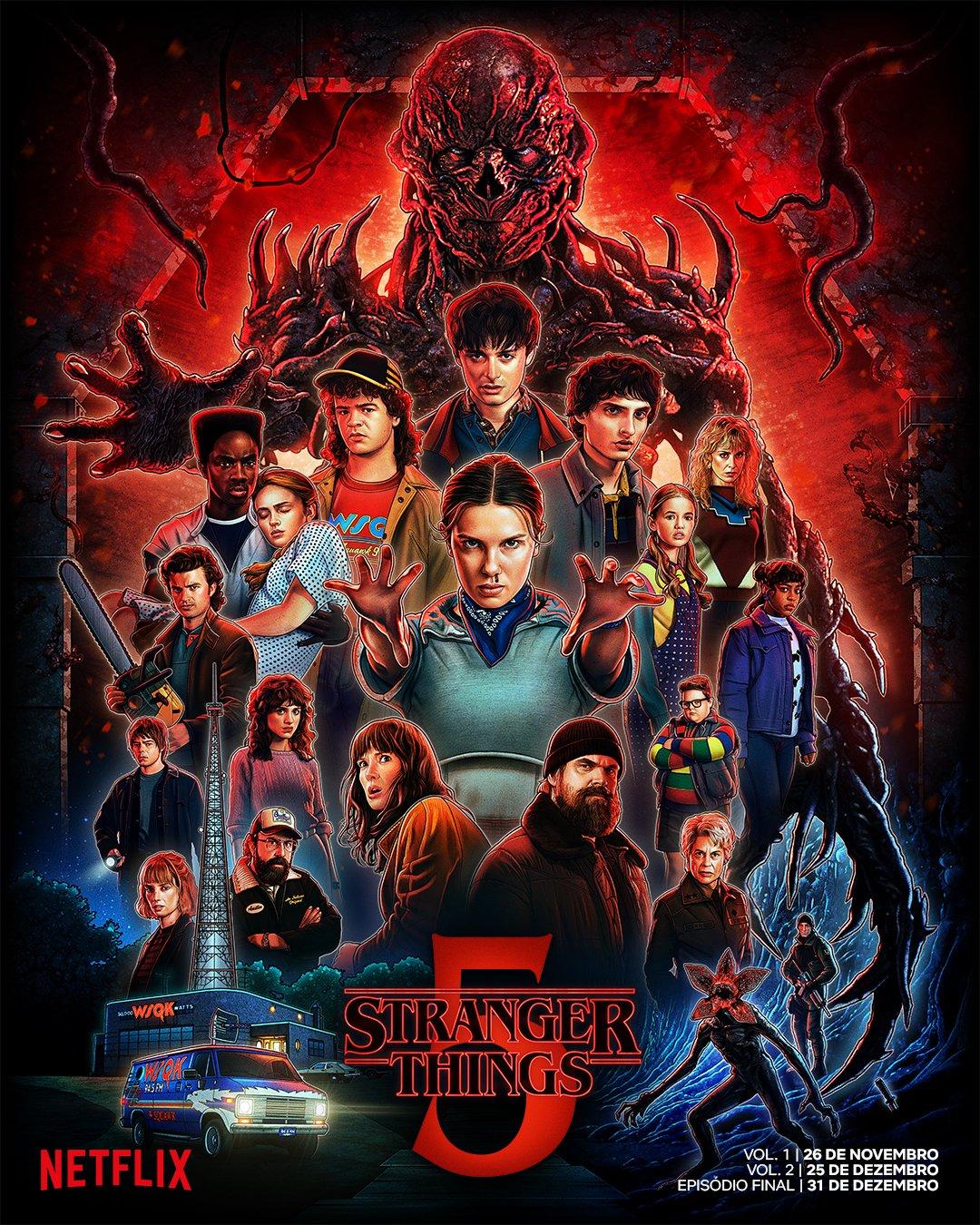 Vecna em destaque: Confira novo pôster de Stranger Things 5