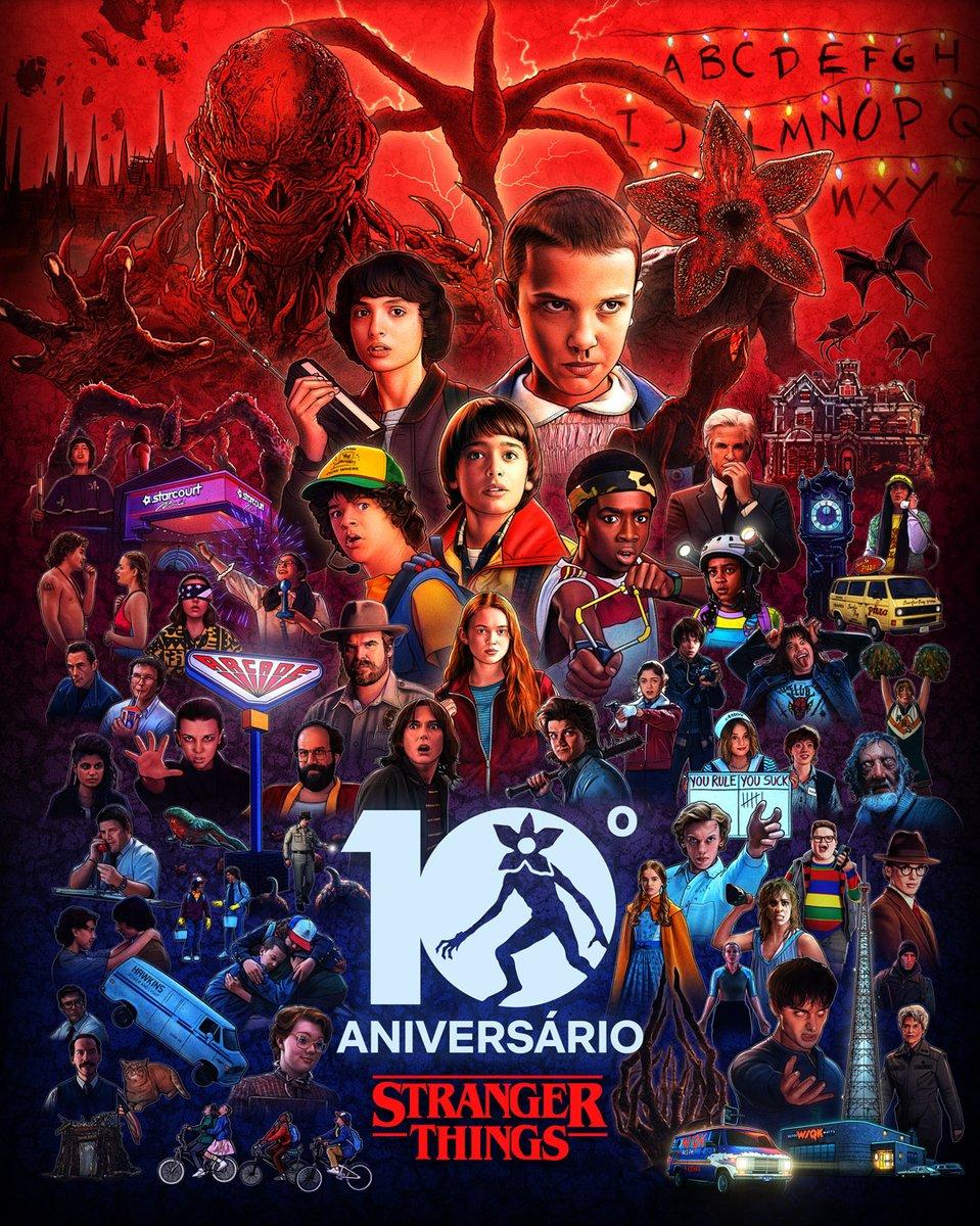 Netflix celebra 10 anos de Stranger Things com vídeo especial