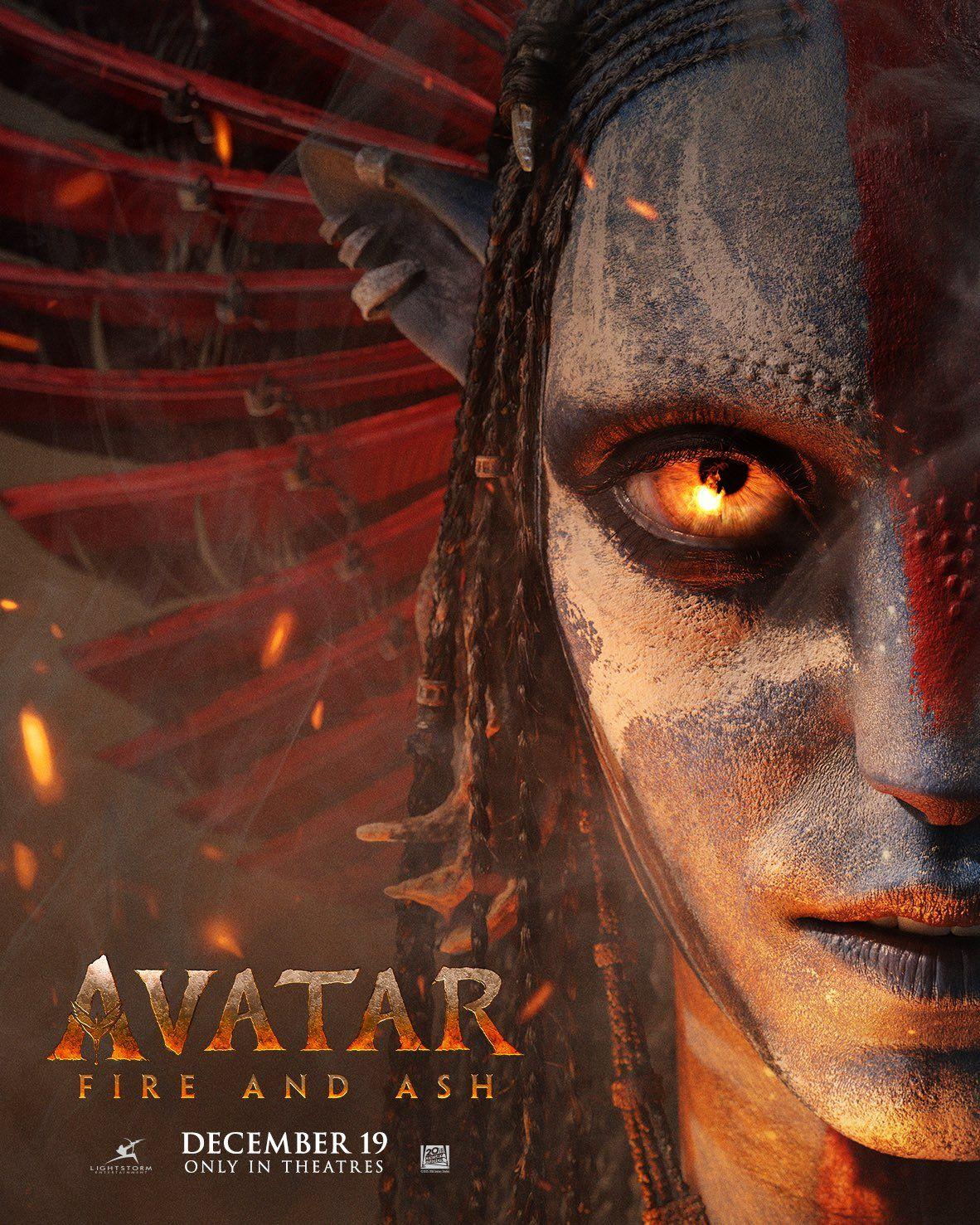 Avatar: Fogo e Cinzas ganha seu primeiro pôster oficial