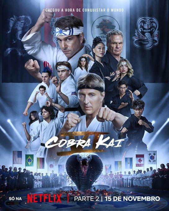 Netflix divulga novo pôster para parte 2 de Cobra Kai