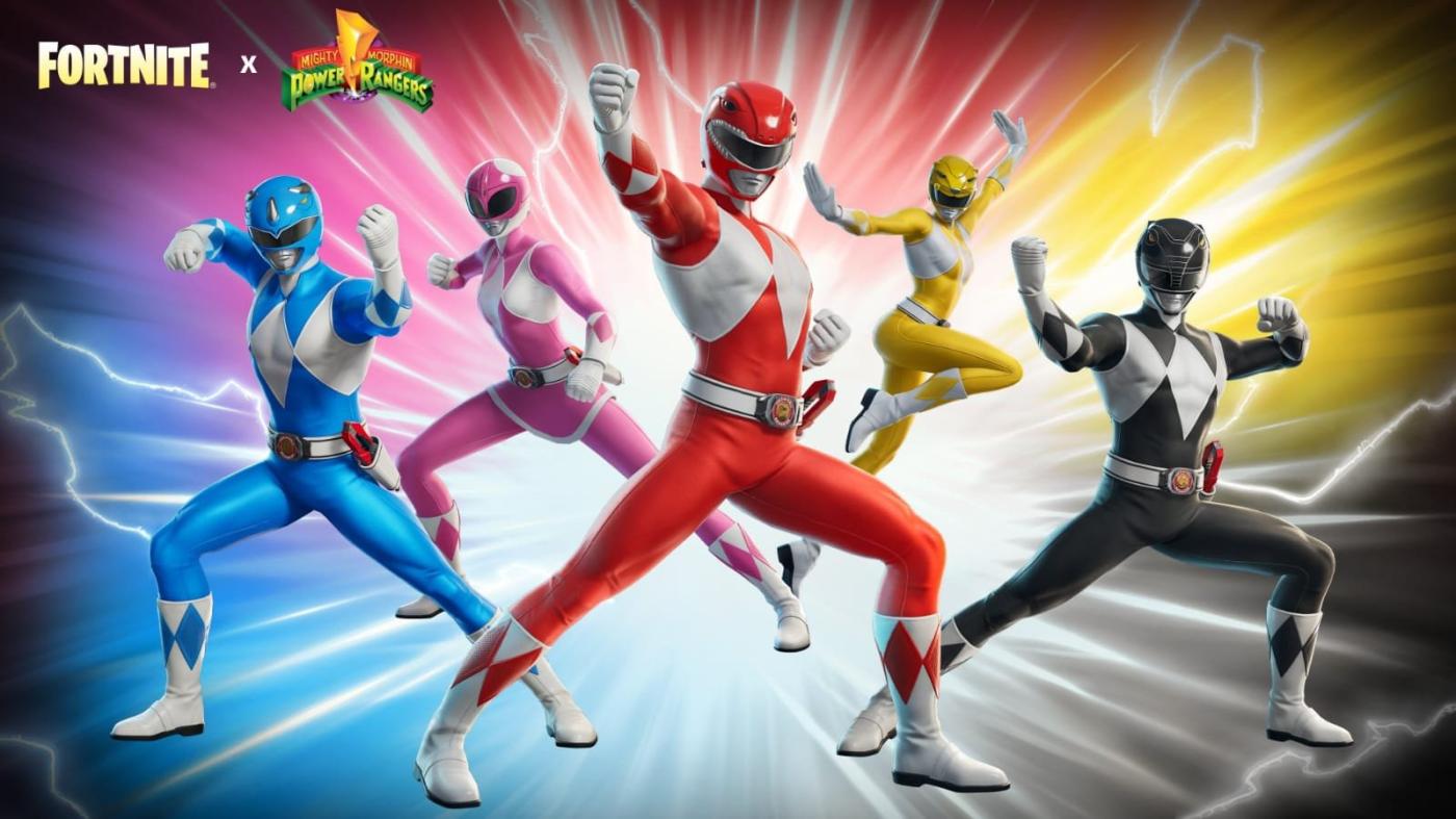 Fortnite com Power Rangers ganha gameplay