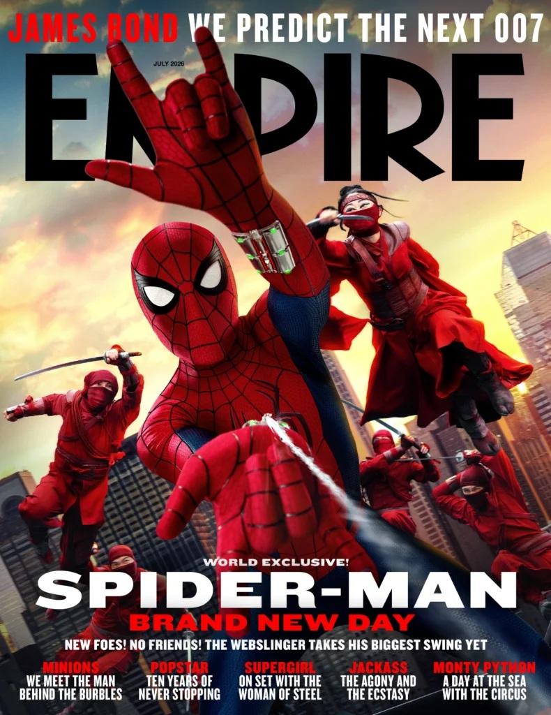 Revista Empire destaca novas artes de Homem-Aranha 4