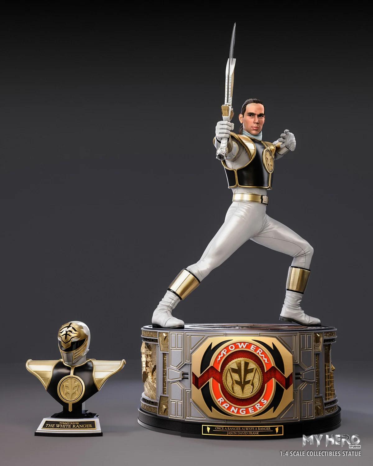 Ranger Branco ganhará nova estátua incrível pela My Hero Studios