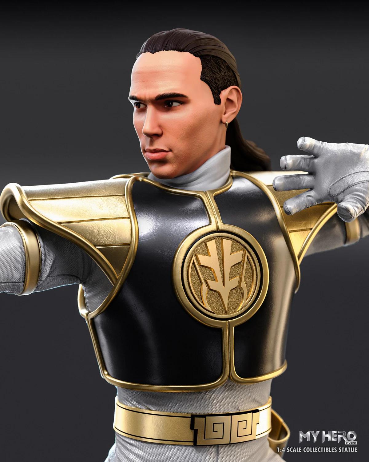 Ranger Branco ganhará nova estátua incrível pela My Hero Studios