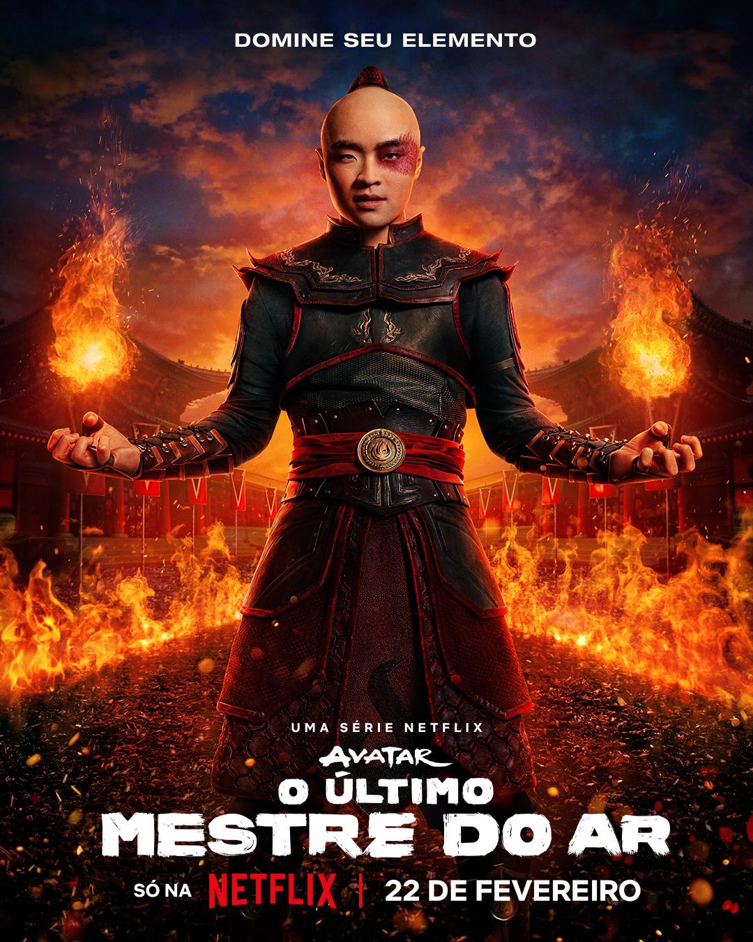 Avatar: O Último Mestre do Ar ganha pôsteres individuais