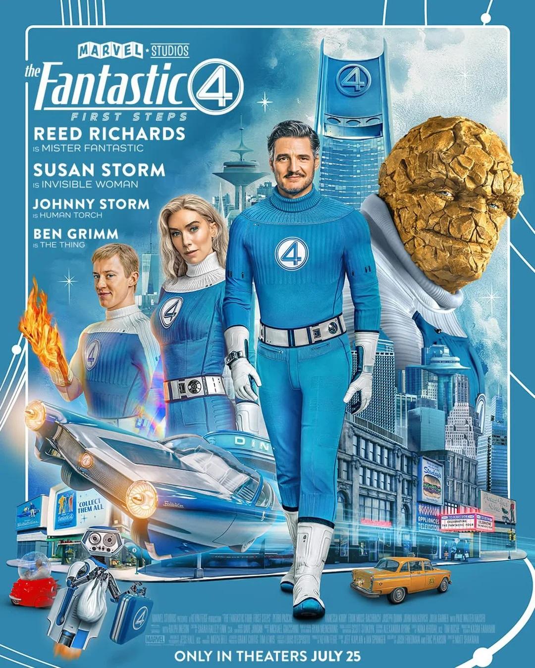 Confira o novo pôster de Quarteto Fantástico: Primeiros Passos