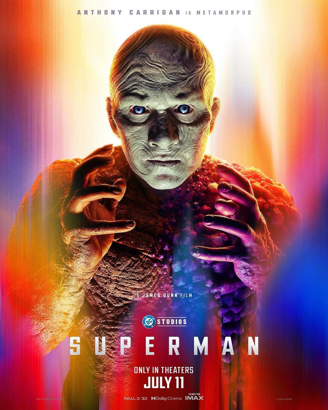 Superman ganha pôsteres individuais dos personagens meta-humanos