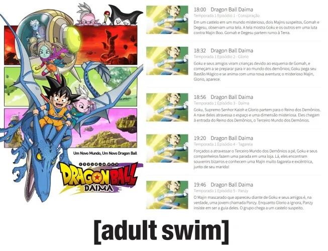 Dragon Ball Daima: Episódios dublados no Adult Swim