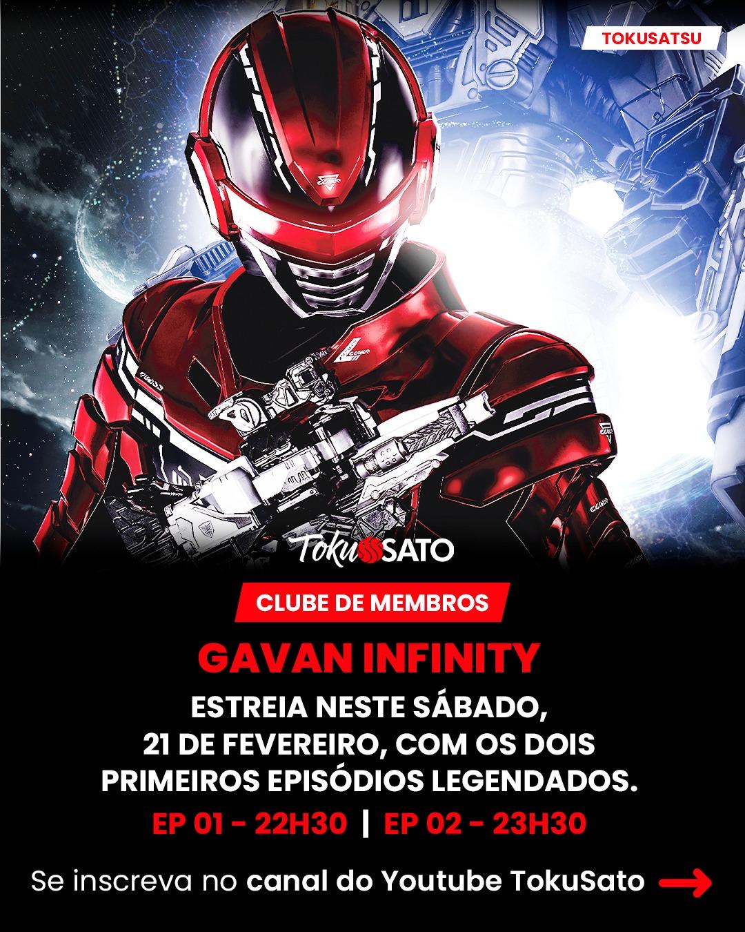Gavan Infinity: TokuSato divulga horário de estreia da série