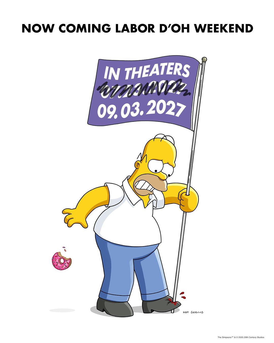 Os Simpsons 2: O Filme ganha nova data de estreia nos cinemas