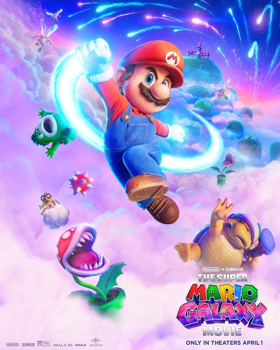 Super Mario Galaxy: O Filme ganha dois novos pôsteres