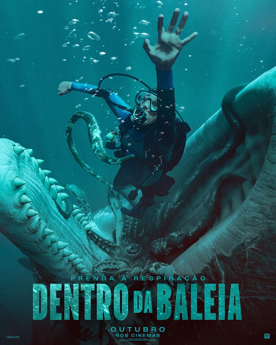 Thriller de sobrevivência Dentro da Baleia ganha trailer oficial