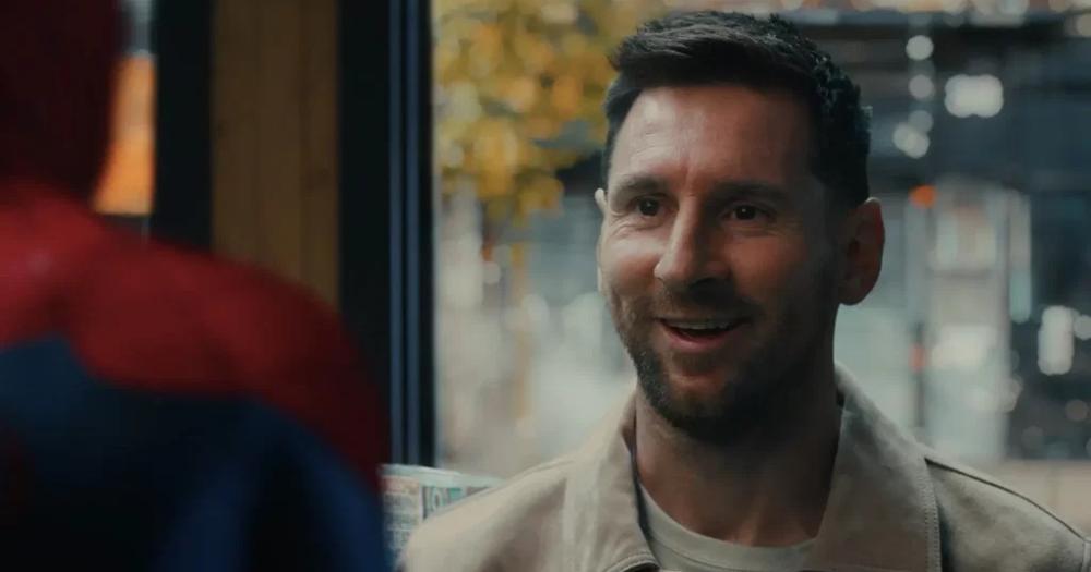 Clima de Copa do Mundo: Messi divulga novo Homem-Aranha